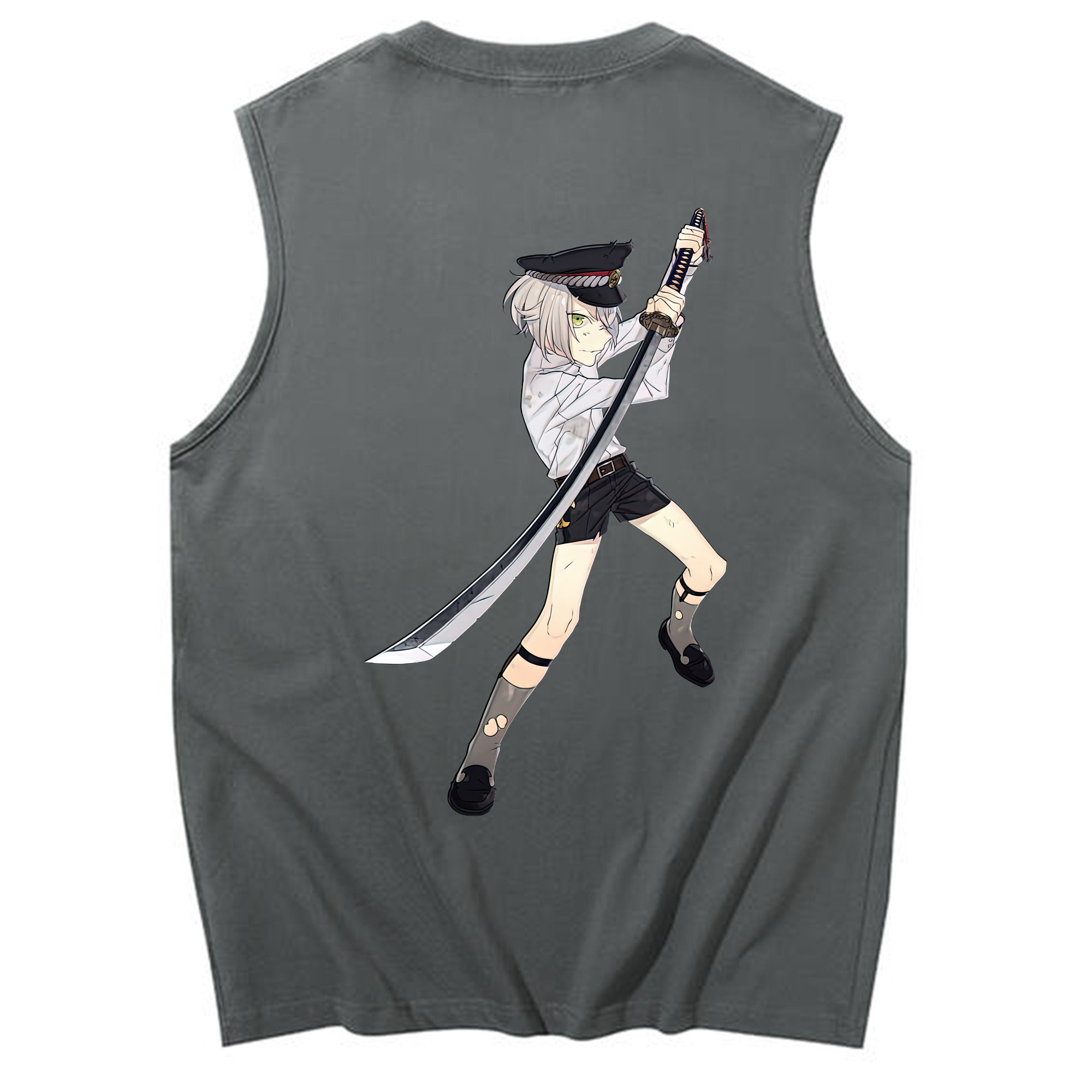 （画像用） 刀剣乱舞 Touken Ranbu コットン100％タンクトップ（背面プリント）